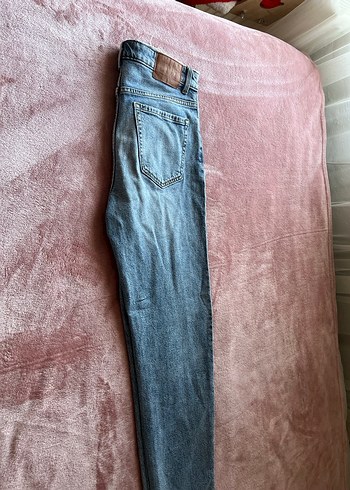 Mavi Pastel Renkli Kadın Denim Pantolon - Görsel 2