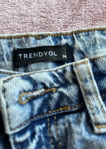 Mavi Pastel Renkli Kadın Denim Pantolon - Görsel 3
