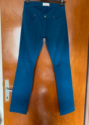 Loft Petrol mavisi kot pantolon