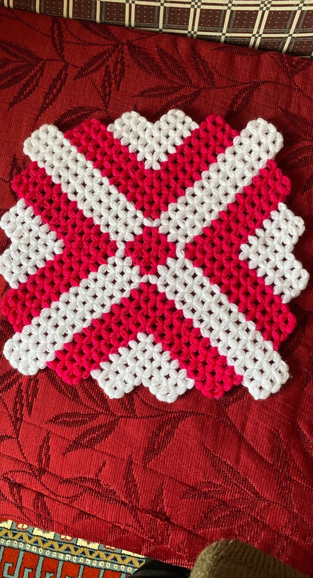 Kırmızı Beyaz Renkli Banyo lifi - Görsel 2