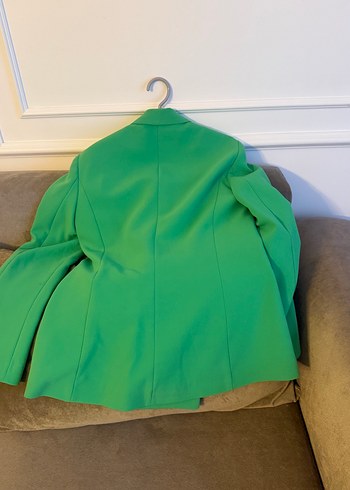 Yeşil Kruvaze Kadın Ceket - Görsel 10
