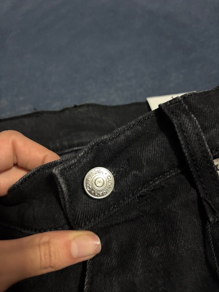 Koyu Gri Yıkamalı Düz Kesim Jean CK JEANS — görsel 3/8
