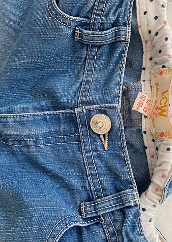 Düğmeli Mavi Denim Pantolon - Görsel 6