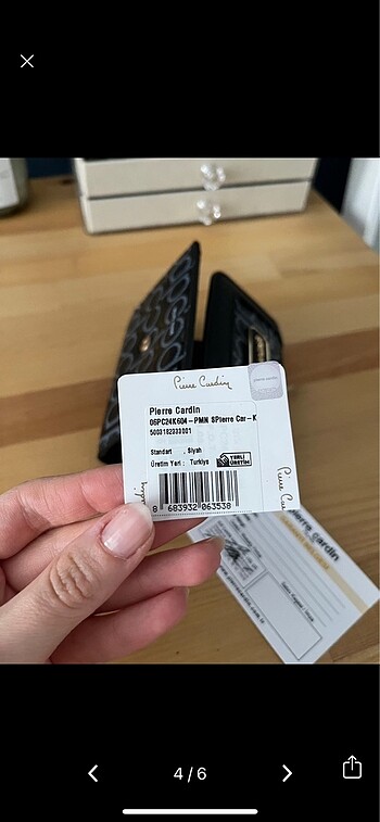 Beden siyah Renk Pierre Cardin Cüzdan