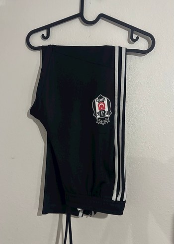 Erkek Siyah Beşiktaş Fermuarlı Eşofman Altı Orjinal