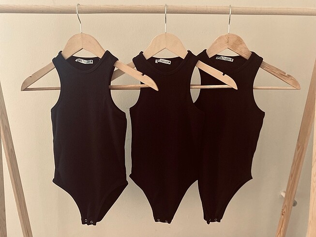 Zara Zara Fitilli Çıtçıtlı Body