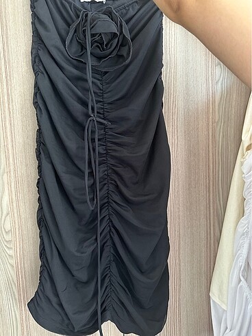 Pull and Bear Drapeli elbise