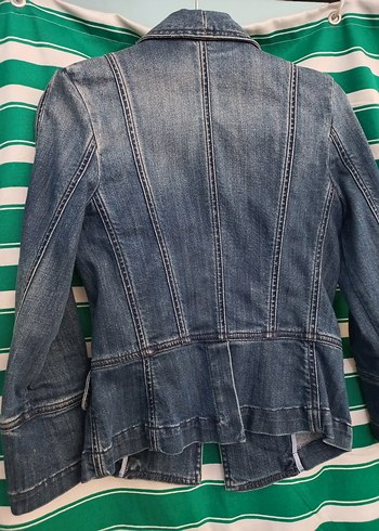 38 Beden mavi Renk Vintage Kot Ceket