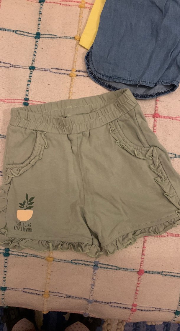 Rahat Kesim Çok Renkli Kız Çocuk Şortları ( 4 adet) - Görsel 4