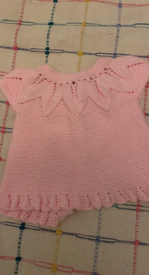 Pembe Kız Çocuk Örgü Kolsuz Hırka - Görsel 4