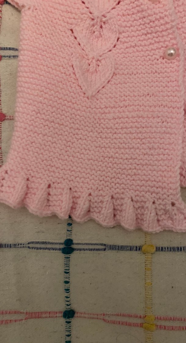 Pembe Kız Çocuk Örgü Kolsuz Hırka - Görsel 3