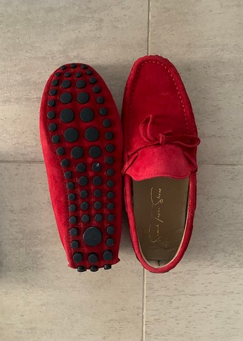 Klasik Kırmızı Süet Erkek Loafer - Görsel 3