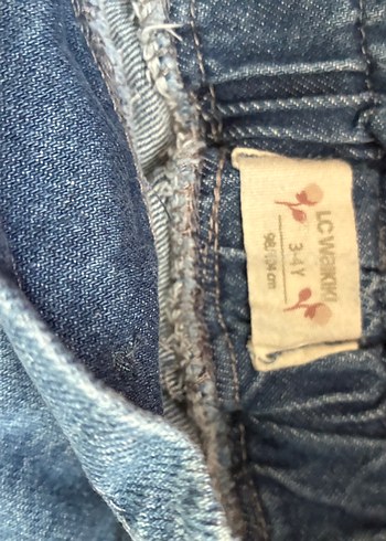 Kız Çocuk Mavi Bol Kesim Denim Pantolon - Görsel 2