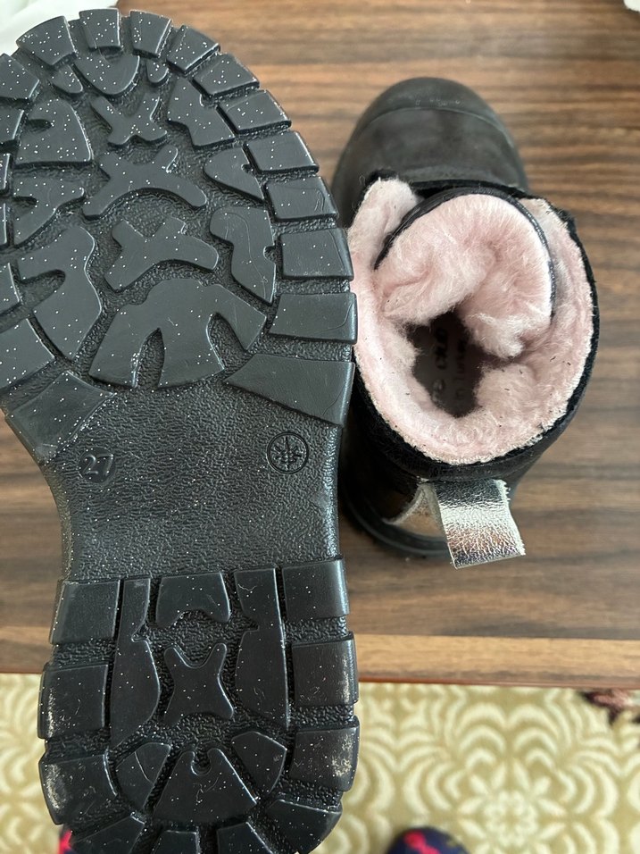 Kız Çocuk Siyah Deri Bot - Görsel 5