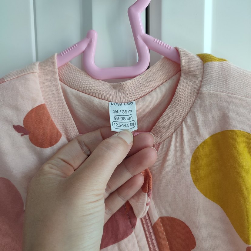 Fermuarli Pembe Desenli Bebek Uyku Tulumu - Görsel 3