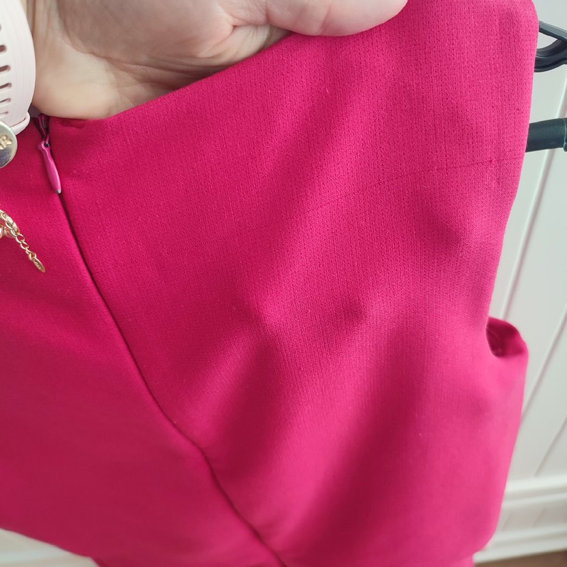 Pembe Kolsuz Midi Abiye Elbise - Görsel 4