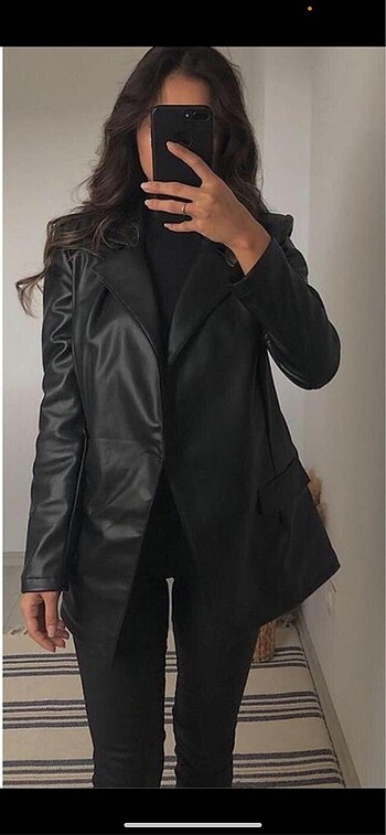 Bershka Deri Blazer Ceket Deri Ceket