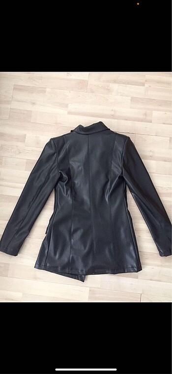 s Beden siyah Renk Deri Blazer Ceket Deri Ceket