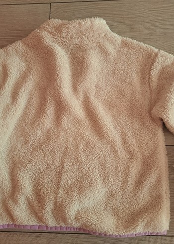 Kız Çocuk Bej Peluş Sweatshirt - Görsel 2