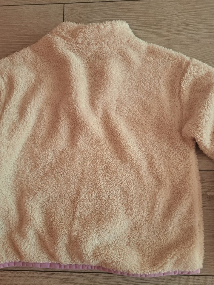 Kız Çocuk Bej Peluş Sweatshirt - Görsel 2