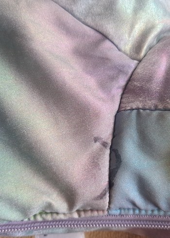 Kız Çocuk Kapüşonlu Renkli Fermuarlı Mont - Görsel 2