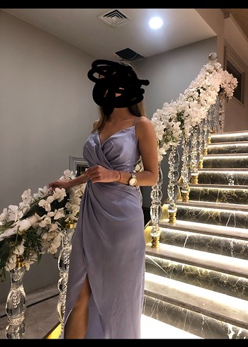 Trendyolmilla Mor Abiye Elbise - Görsel 2