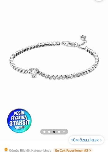 Pandora Kalpli Tenis Bileklik - Görsel 2