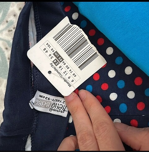 18-24 Ay Beden mavi Renk 2 li pijama alt
