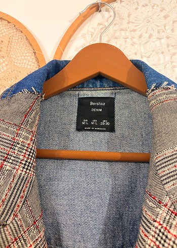 Gri Ekose Düğmeli Kadın Midi Blazer - Görsel 2