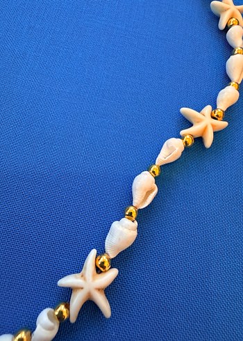 Deniz Yıldızı Boncuklu Midi Kolye - Görsel 3