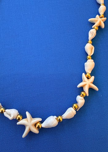 Deniz Yıldızı Boncuklu Midi Kolye - Görsel 2