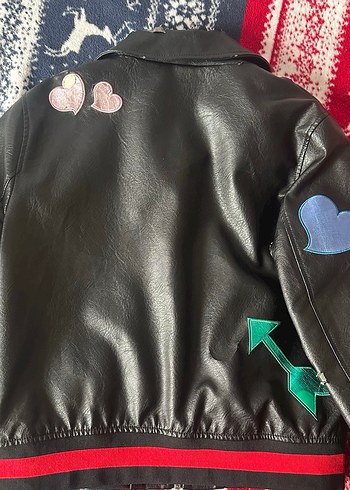 Nakışlı Deri Ceket - Görsel 3