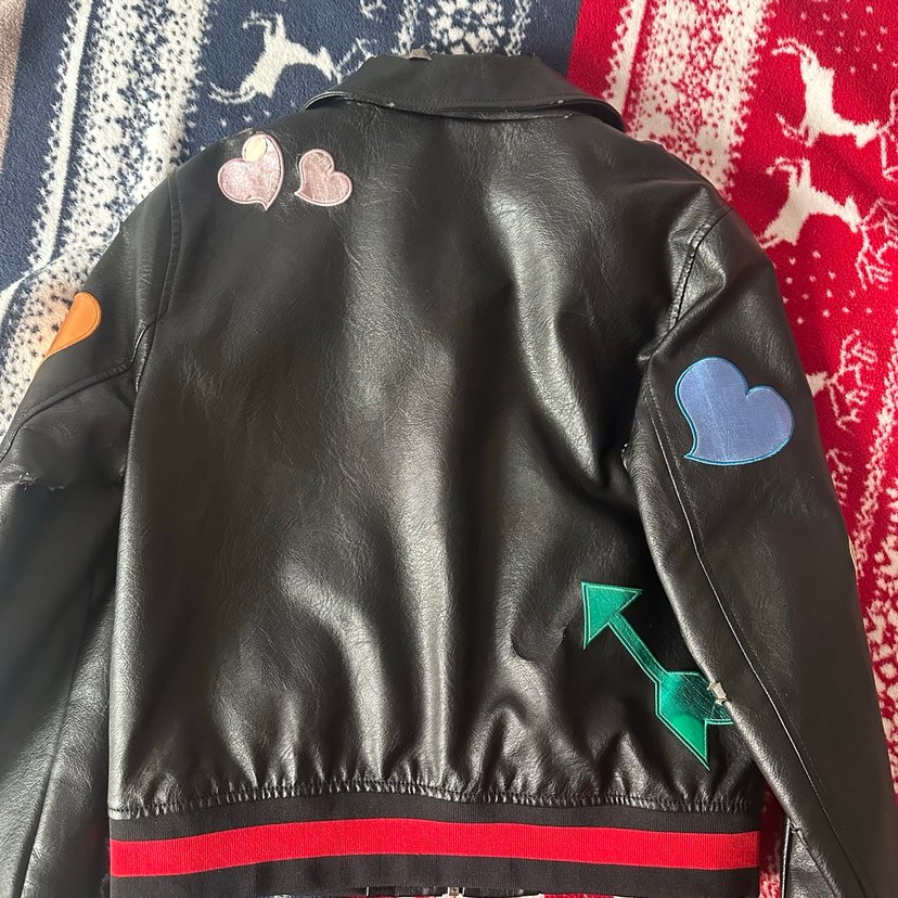 Nakışlı Deri Ceket - Görsel 3