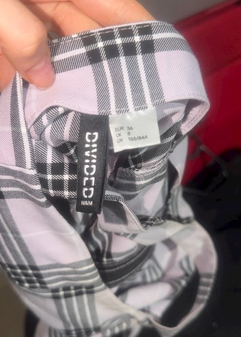 Gri Bej Kareli Midi Askılı Elbise - Görsel 3