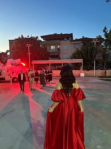 Abiye Kırmızı abiye