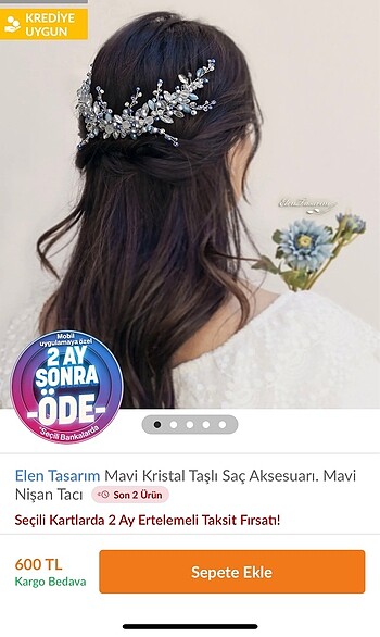 Gelin saç aksesuarı - Görsel 5