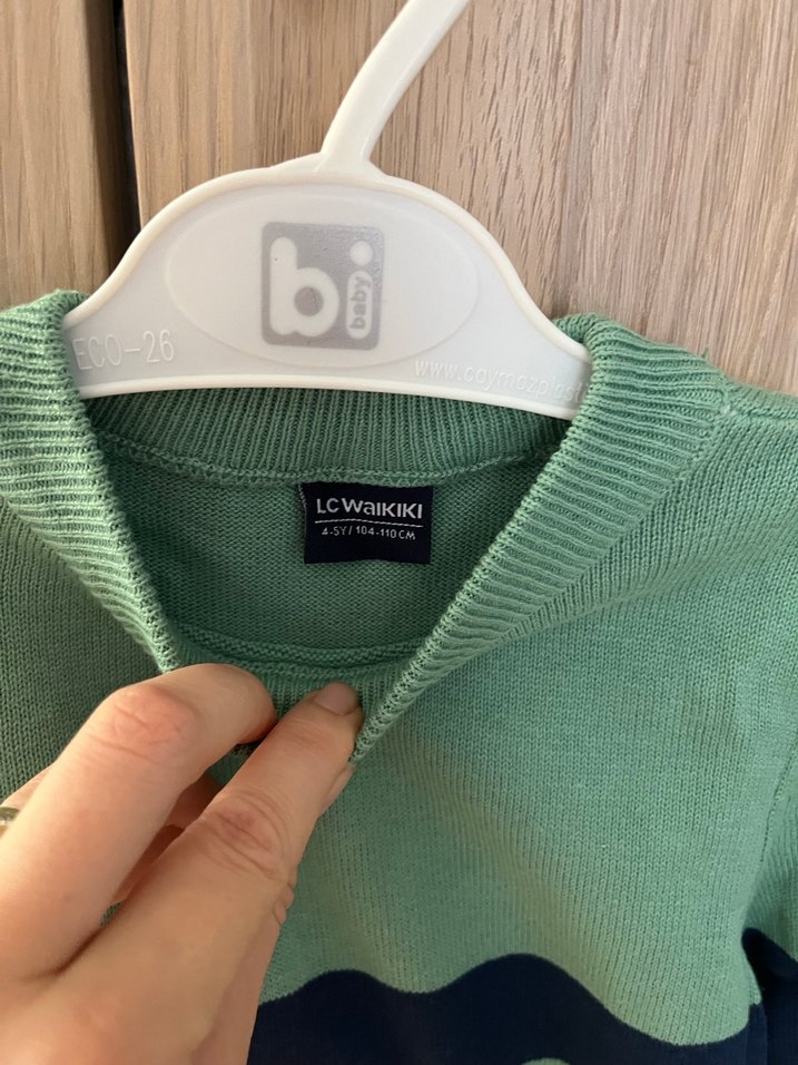 Erkek Çocuk Çizgili Kazak - Görsel 3