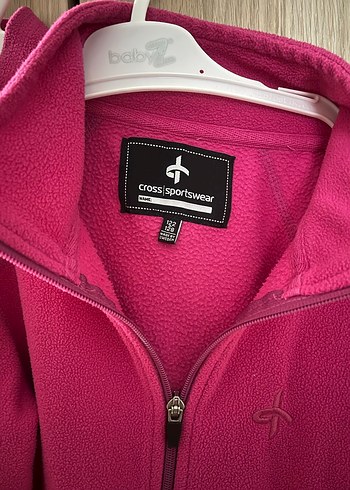 Pembe Fermuarlı Polar Ceket - Görsel 2