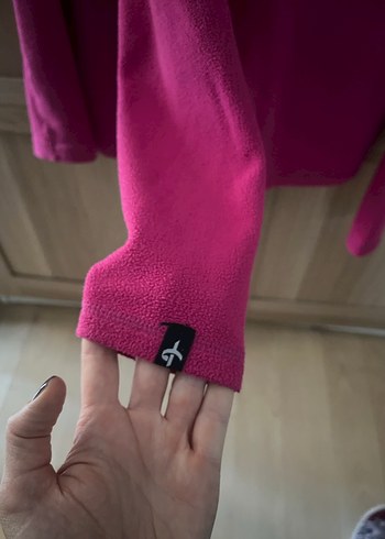 Pembe Fermuarlı Polar Ceket - Görsel 5