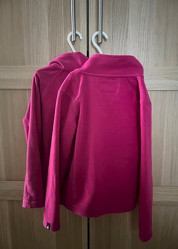 Pembe Fermuarlı Polar Ceket - Görsel 4