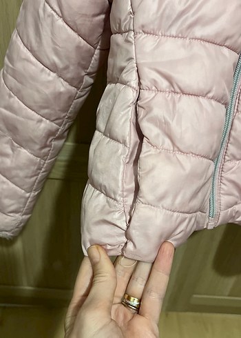 Kız Çocuk Pembe mont - Görsel 6