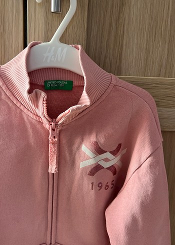 Kız Çocuk Pembe Fermuarlı Hirka - Görsel 2