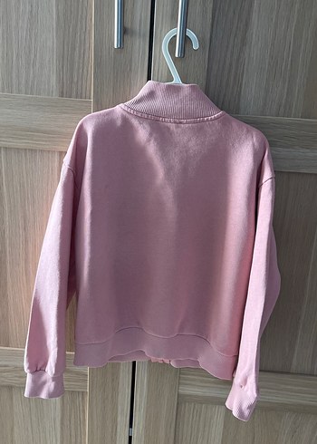 Kız Çocuk Pembe Fermuarlı Hirka - Görsel 4