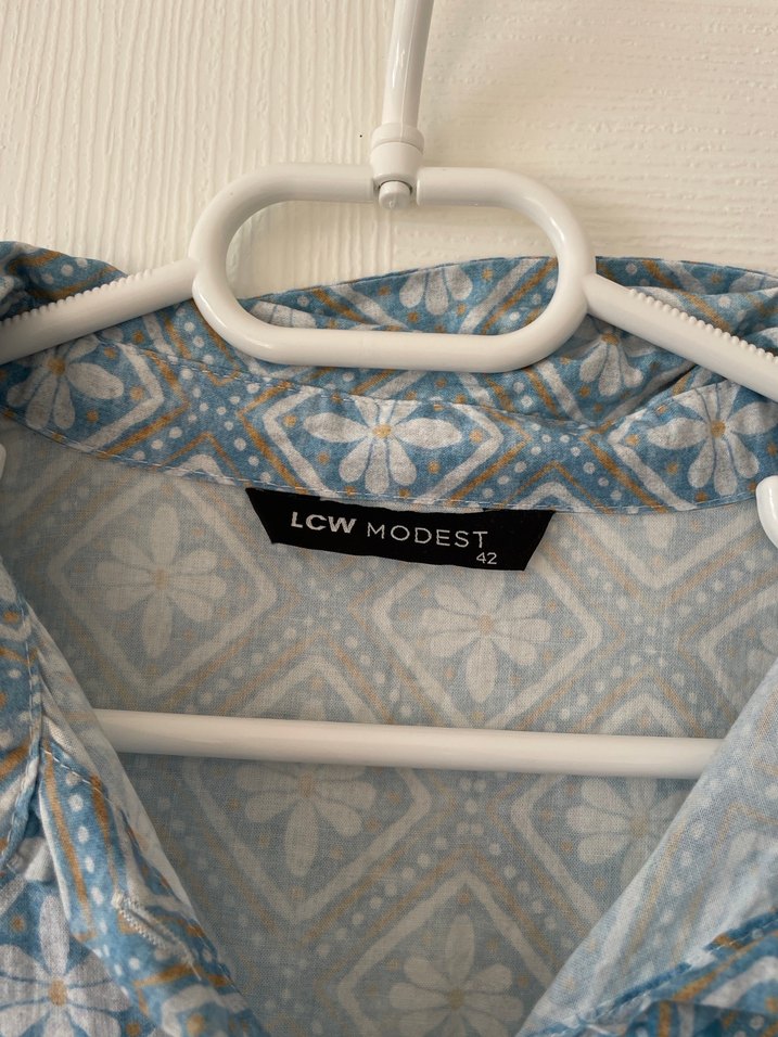 Bohem Uzun Kollu Gömlek Yaka Elbise - Görsel 3