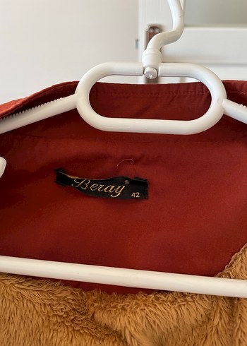 Kahverengi Süet Kadın Kış Montu - Görsel 2