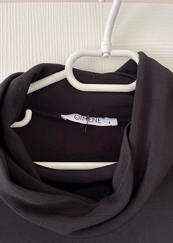 Drapeli Siyah Midi Kumaş Pantolon - Görsel 3