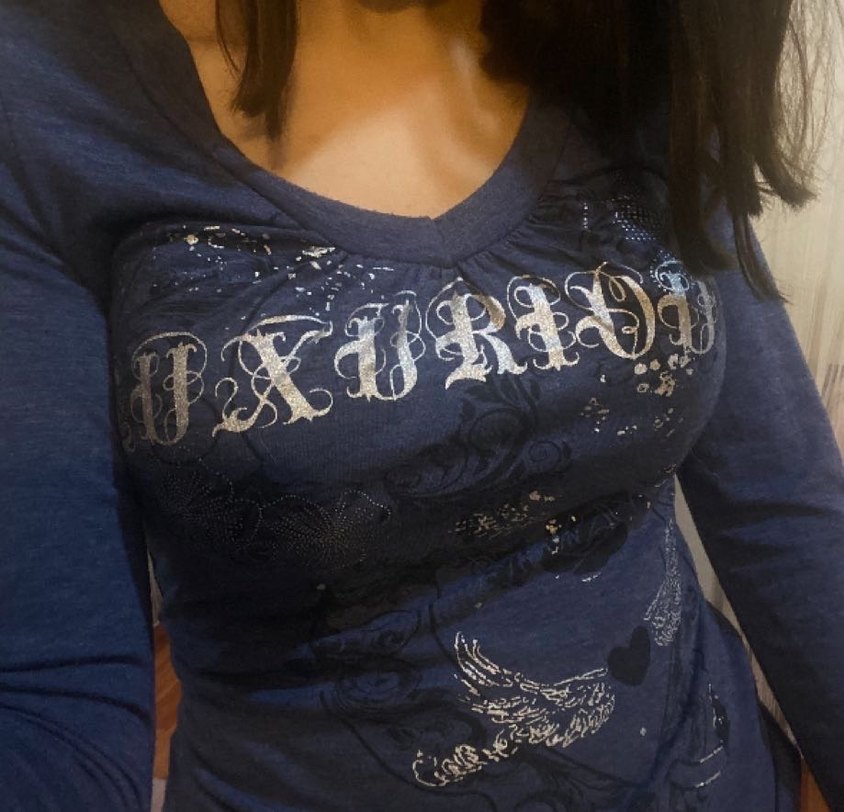 Shein y2k goth bluz - Görsel 2