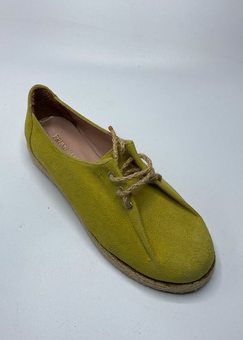 Sarı Süet Kadın Espadril - Görsel 5