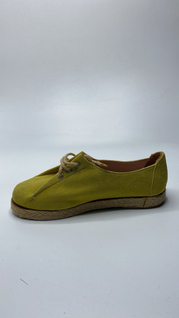 Sarı Süet Kadın Espadril - Görsel 2