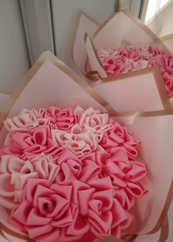 Pastel Pembe çiçek Buketi